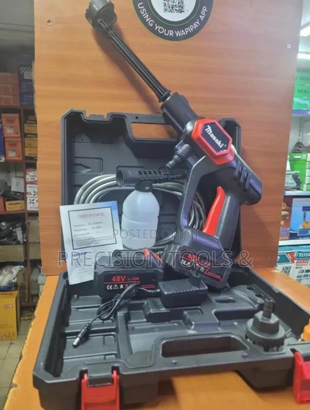 Recharble Car Wash Gun With 2pcs High-Quality Batteries (48v)