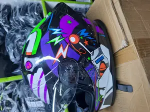 Mojo Jojo Motorcycle Helmet - Full Face, Vibrant Design