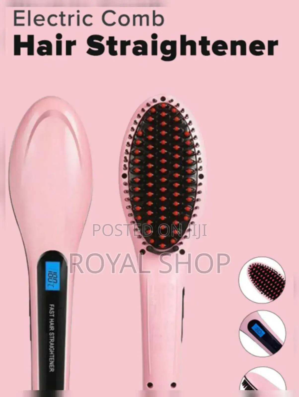 Hair Brush Straightener