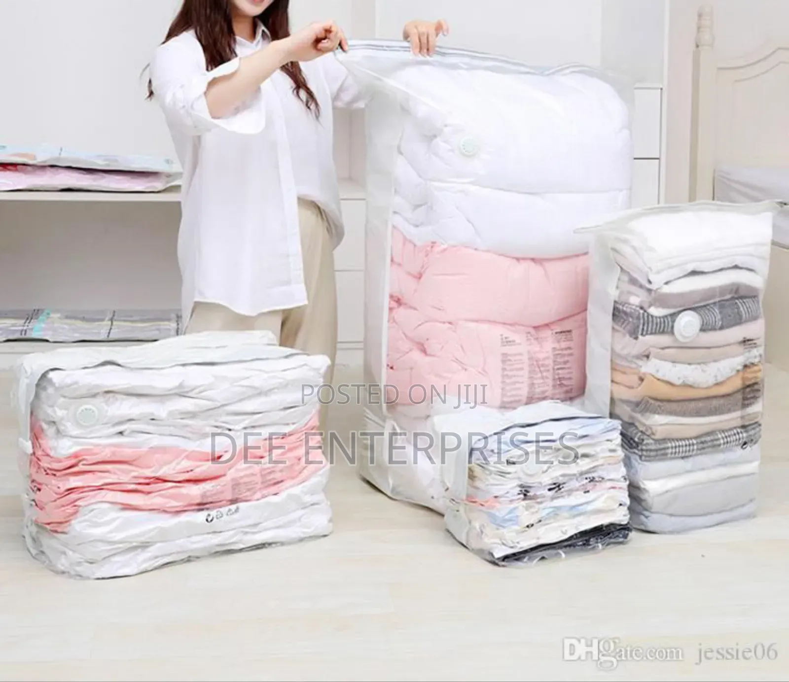 5pcs Set No Pump Needed Vacuum Storage Bags