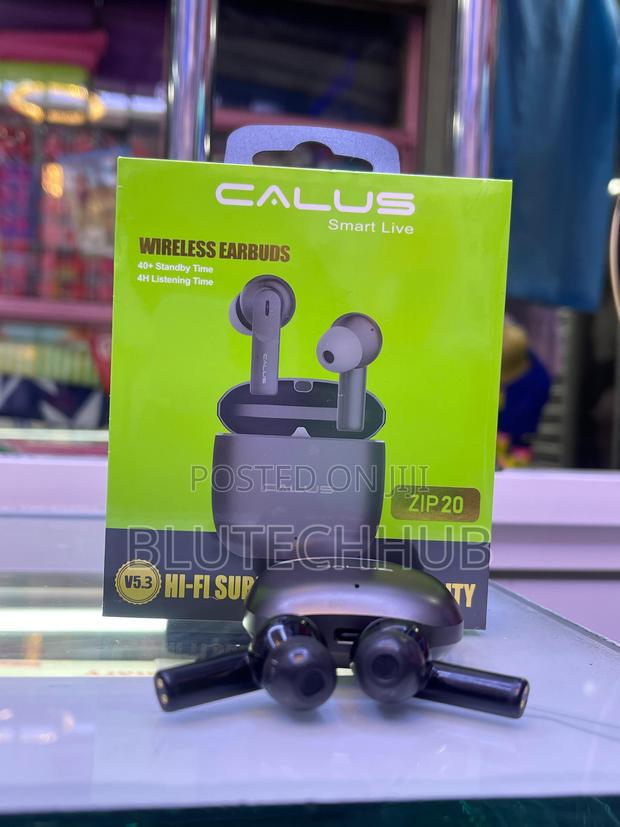 Calus Zip 20 Wireless Earbuds V5.3 With Noise Reduction – Black - thumbnail 3