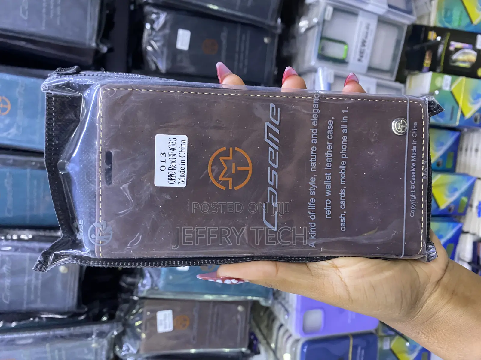 Famiana Oppo Reno 13 F 4g Pu Casme Leather Flip Case With Card Slots