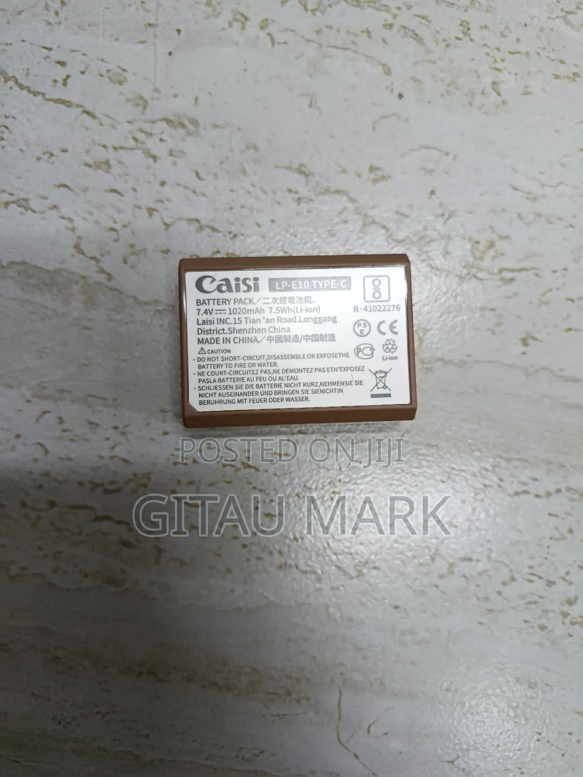 Caisi Lp E10 Battery Type C 1040mah