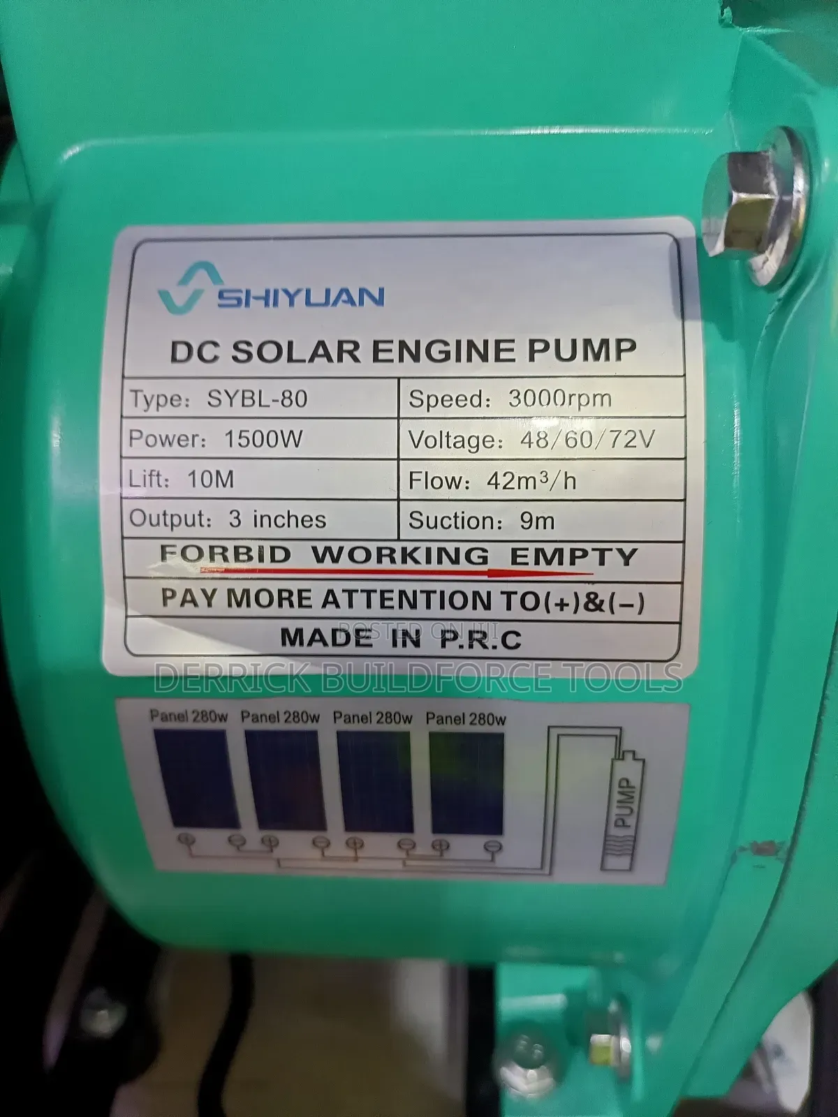 Shiyuan 3" Dc Solar Engine Pump