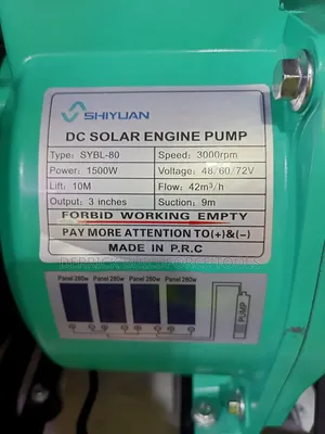 Shiyuan 3" Dc Solar Engine Pump