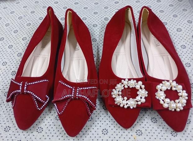 New Style Red Floral Bridal Shoes