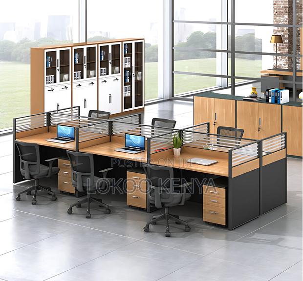 Workstation; 6 Way Modular Imported Working Station Set - thumbnail 3