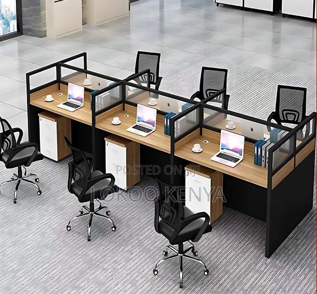Workstation; 6 Way Modular Imported Working Station Set - thumbnail 4
