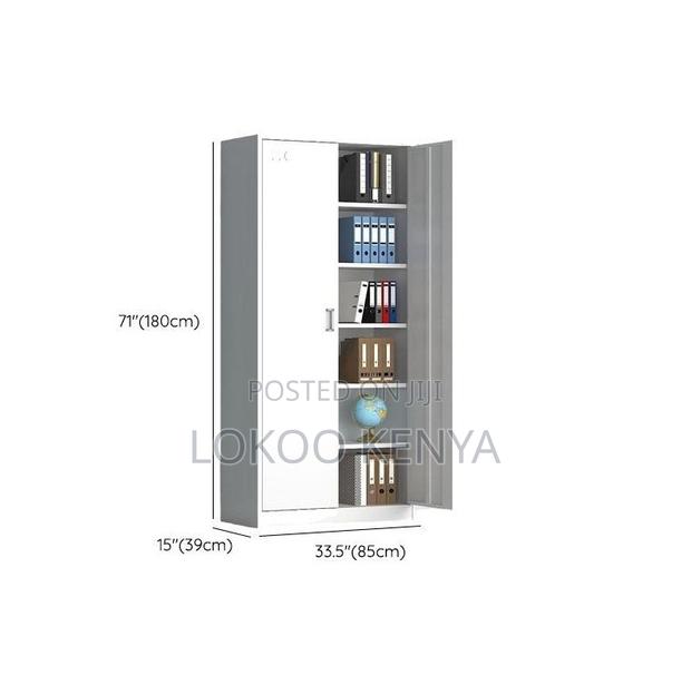Office Cabinet; Full Locking Steel Metal Office Storage Cabinet - thumbnail 2