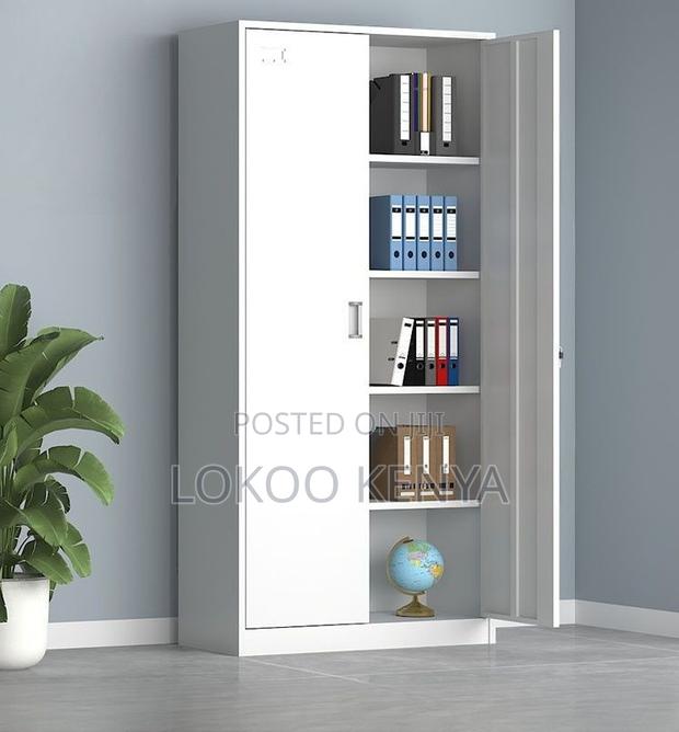 Office Cabinet; Full Locking Steel Metal Office Storage Cabinet - thumbnail 4
