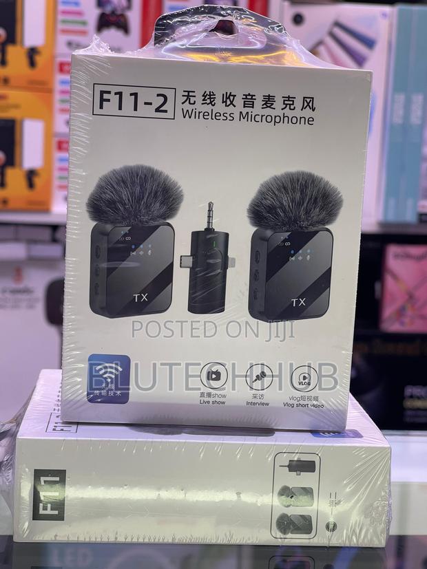 F11-2 Wireless Microphone – Dual Mic Kit With 3-in-1 Receiver