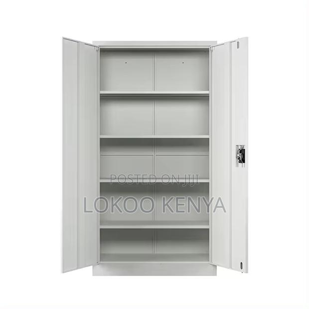 Office Cabinet; Full Locking Steel Metal Office Storage Cabinet - thumbnail 5