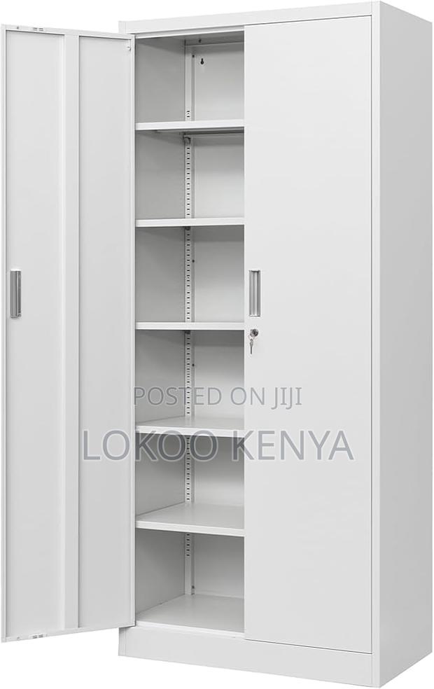 Office Cabinet; Full Locking Steel Metal Office Storage Cabinet - thumbnail 6