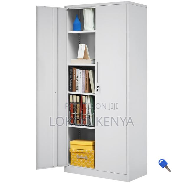 Office Cabinet; Full Locking Steel Metal Office Storage Cabinet - thumbnail 9