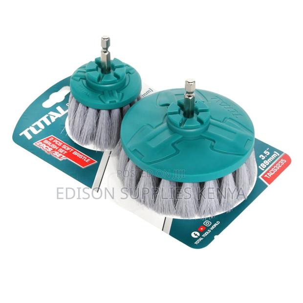 Total Drill Brush Set 2pcs Soft Bristles Cleaning Brushes Detailing - thumbnail 2