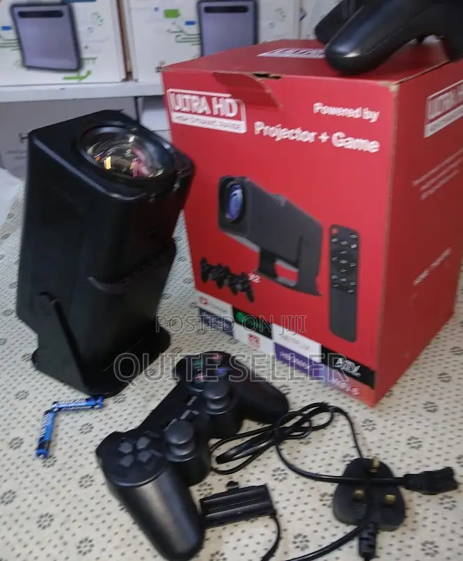 New Hy320 Ultra Hd Portable Projector With Game Controller X2