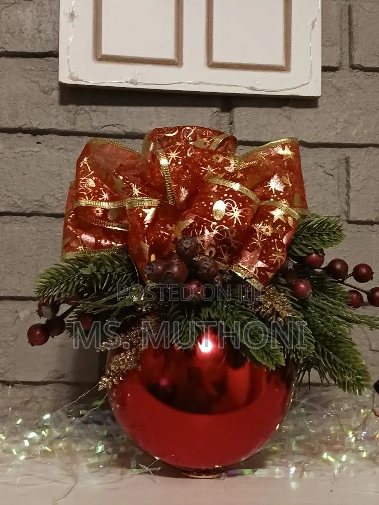 1pcs 15cms KSHS Christmas Decoration Ball (Red/Gold )