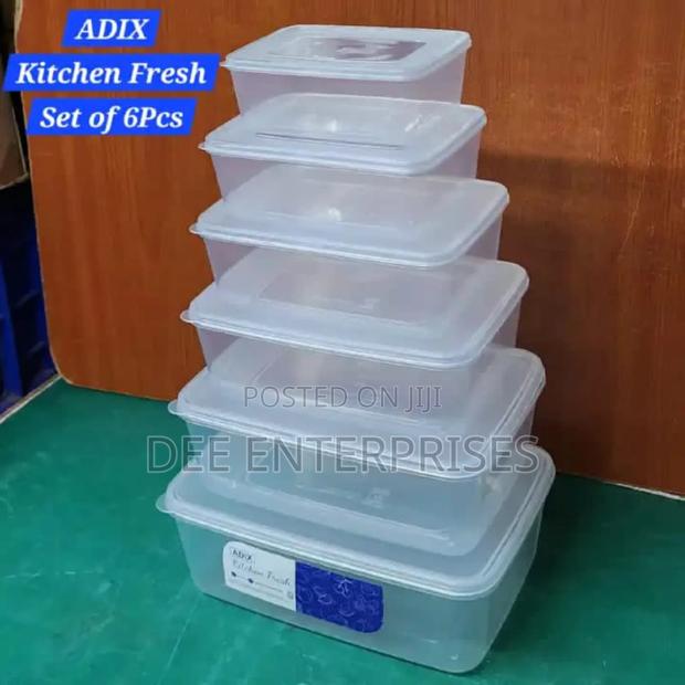 Adix 6pc Kitchen Fresh Storage Containers - main view