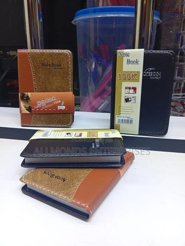 A7 Soft Leather Cover Notebook -Pocket Size - thumbnail 3