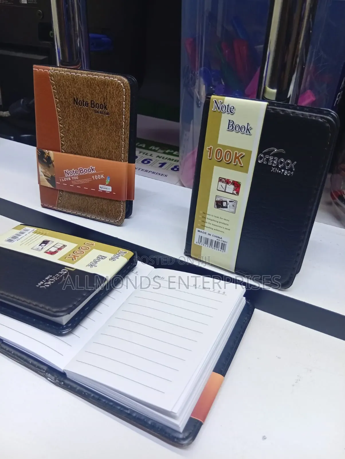 A7 Soft Leather Cover Notebook -Pocket Size