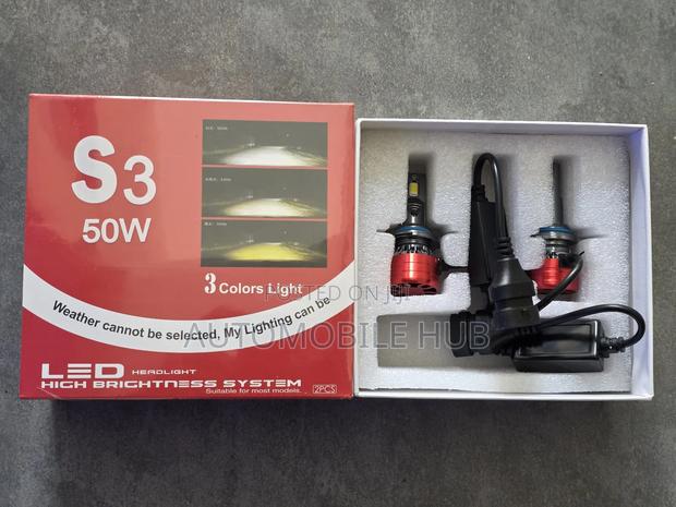 Led 3-Color Headlight Bulb – Bright, Long-Lasting Stylish - main view