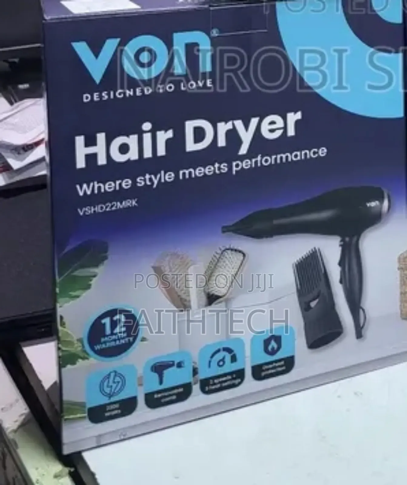 Von Commercial Hairdryer