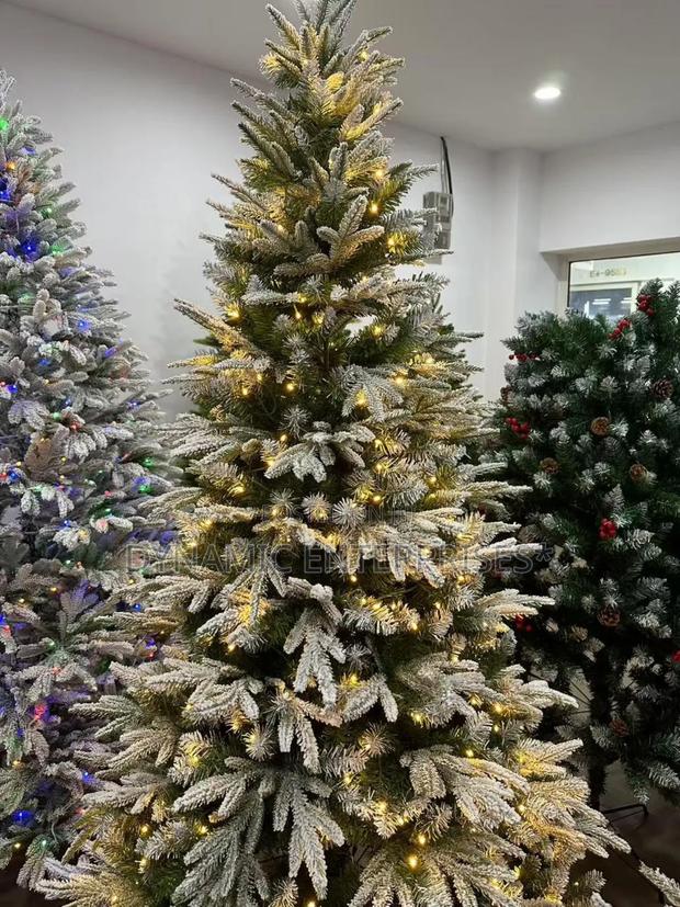 7ft - 2.1m Premium Artificial Prelit Christmas Tree - main view