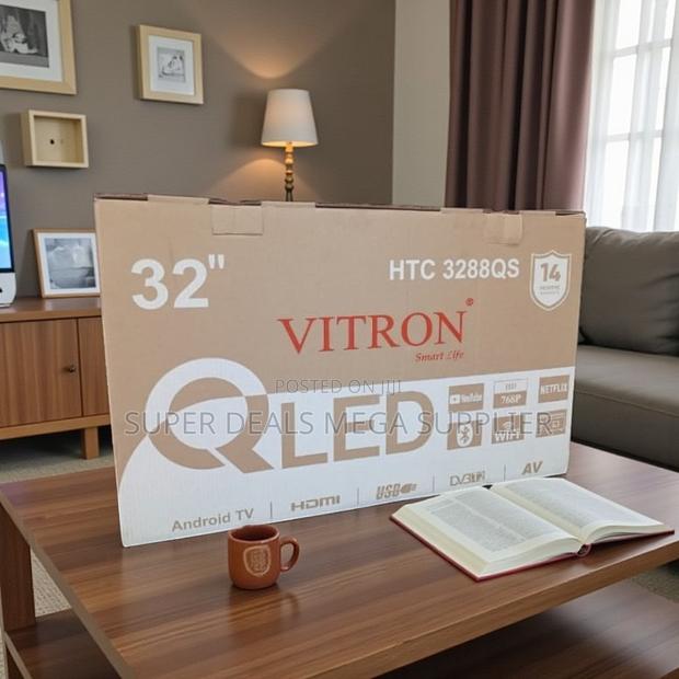 Vitron 32 Inch Smart Qled Android Tv With Bluetooth and Wifi - thumbnail 2