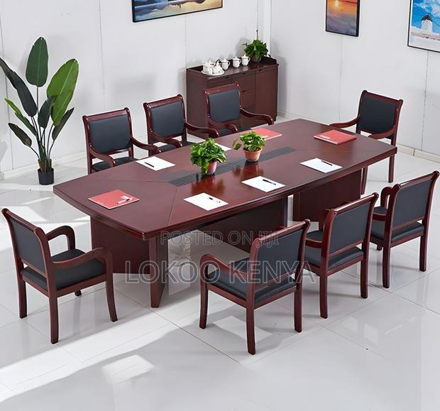 Office Table; Mahogany (8-12)Seater 3.5 M Office Meeting Table