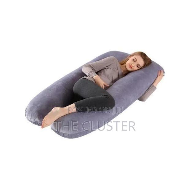 U Shaped Velvet Pregnancy Pillow - thumbnail 2
