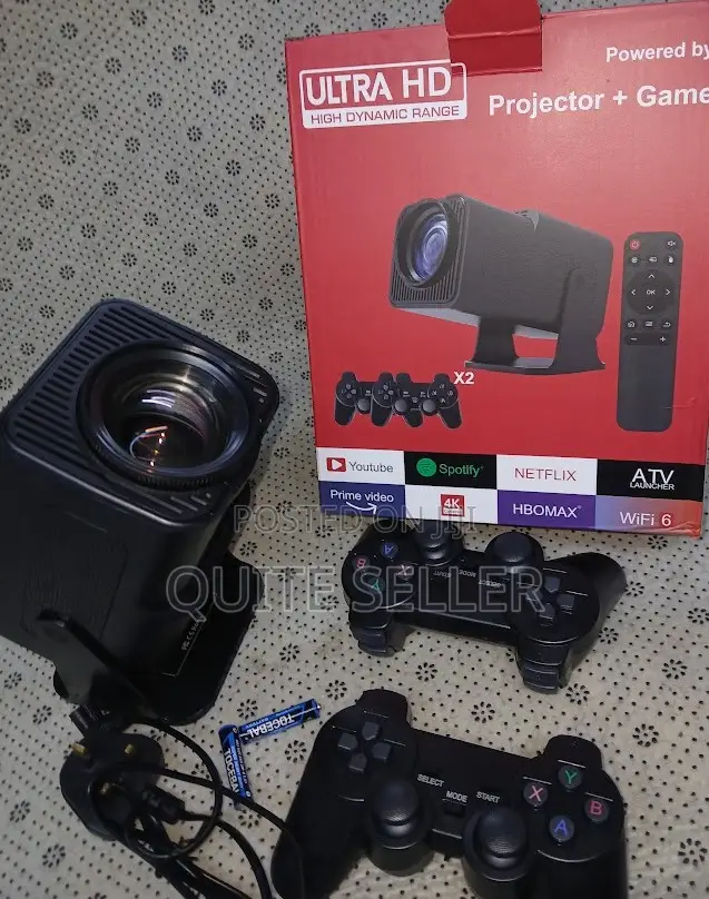 Hy320 Mini Projector With Gaming Console 2 in 1 Gaming Projector