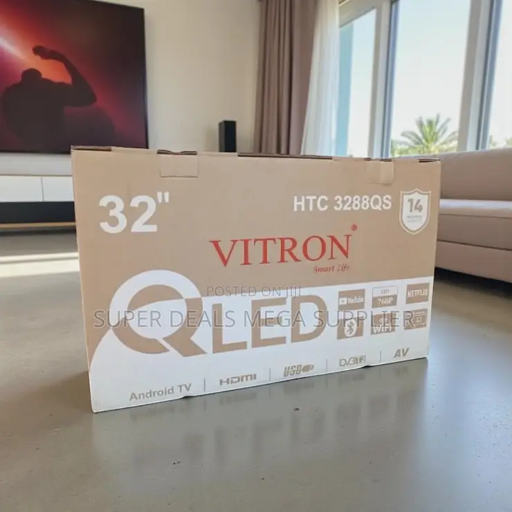 Vitron 32 Inch Smart Qled Android Led Tv With Netflix and Youtube