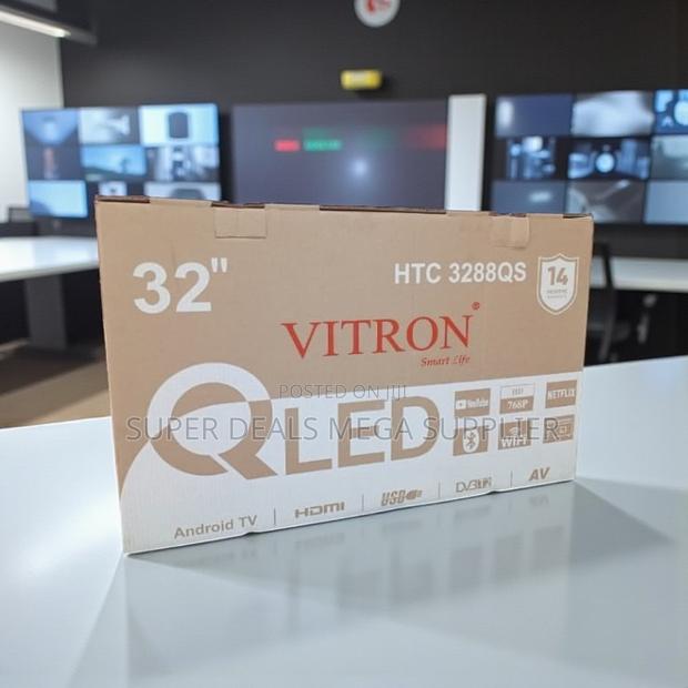 Vitron 32 Inch Frameless Smart Android Qled Tv With Decoder - thumbnail 2