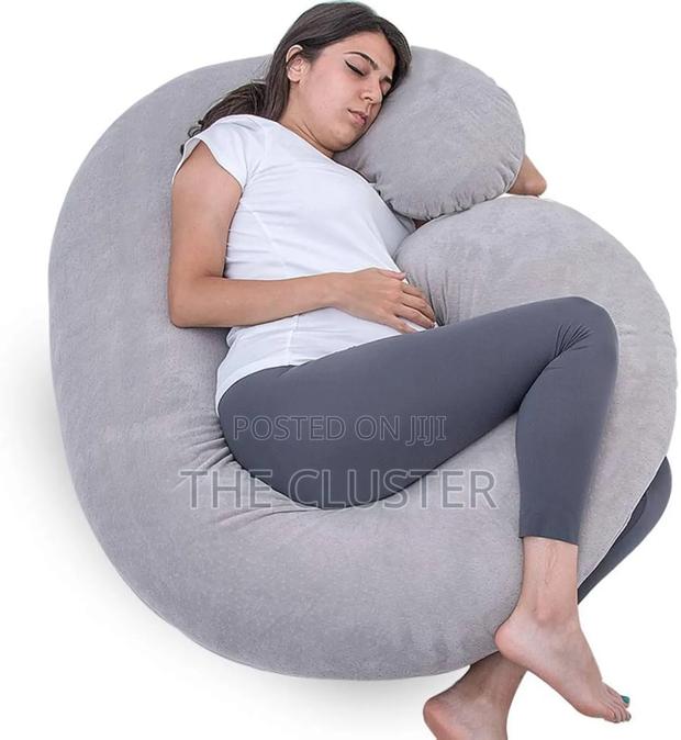 C Shaped Velvet Pregnancy Pillows - main view