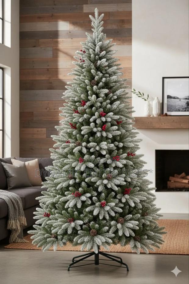 2.1m - 7ft Everlands Frosted Windham Spruce Artificial Christmas Tree
