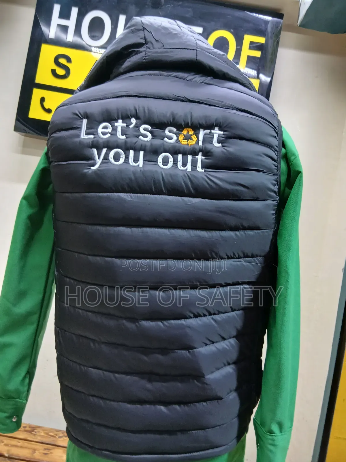 Black Puff Jackets With Branding in Kenya