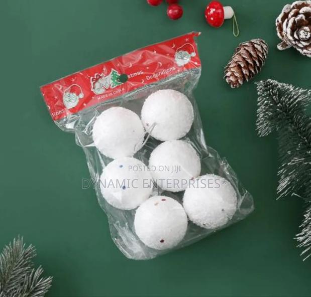 6pcs Christmas Tree Balls 8cm 6cm 4cm