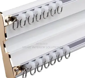 Rust-Free Straight Double Curtain Rails