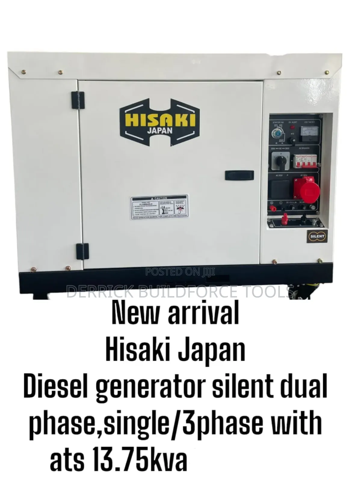 Hisaki 13.75kva Silent Diesel Generator