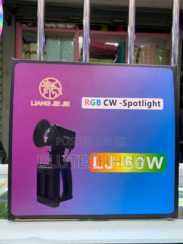 RGB Cw Spotlight Lj-60w With Tripod Remote – 60w Rechargeable