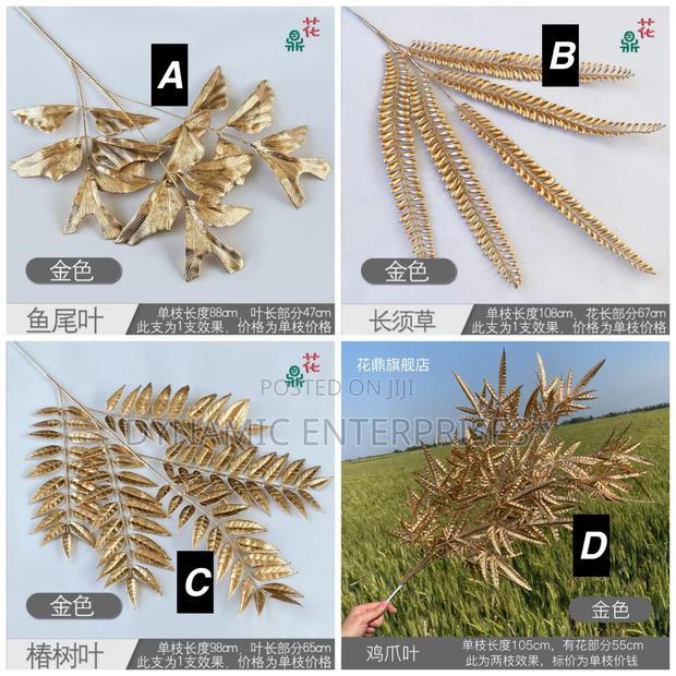 Artificial Golden Plants Maple Leaf - main view