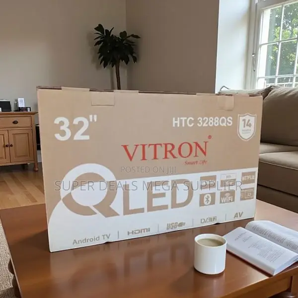 Vitron 32 Inch Smart Android Frameless Qled Tv With Bluetooth