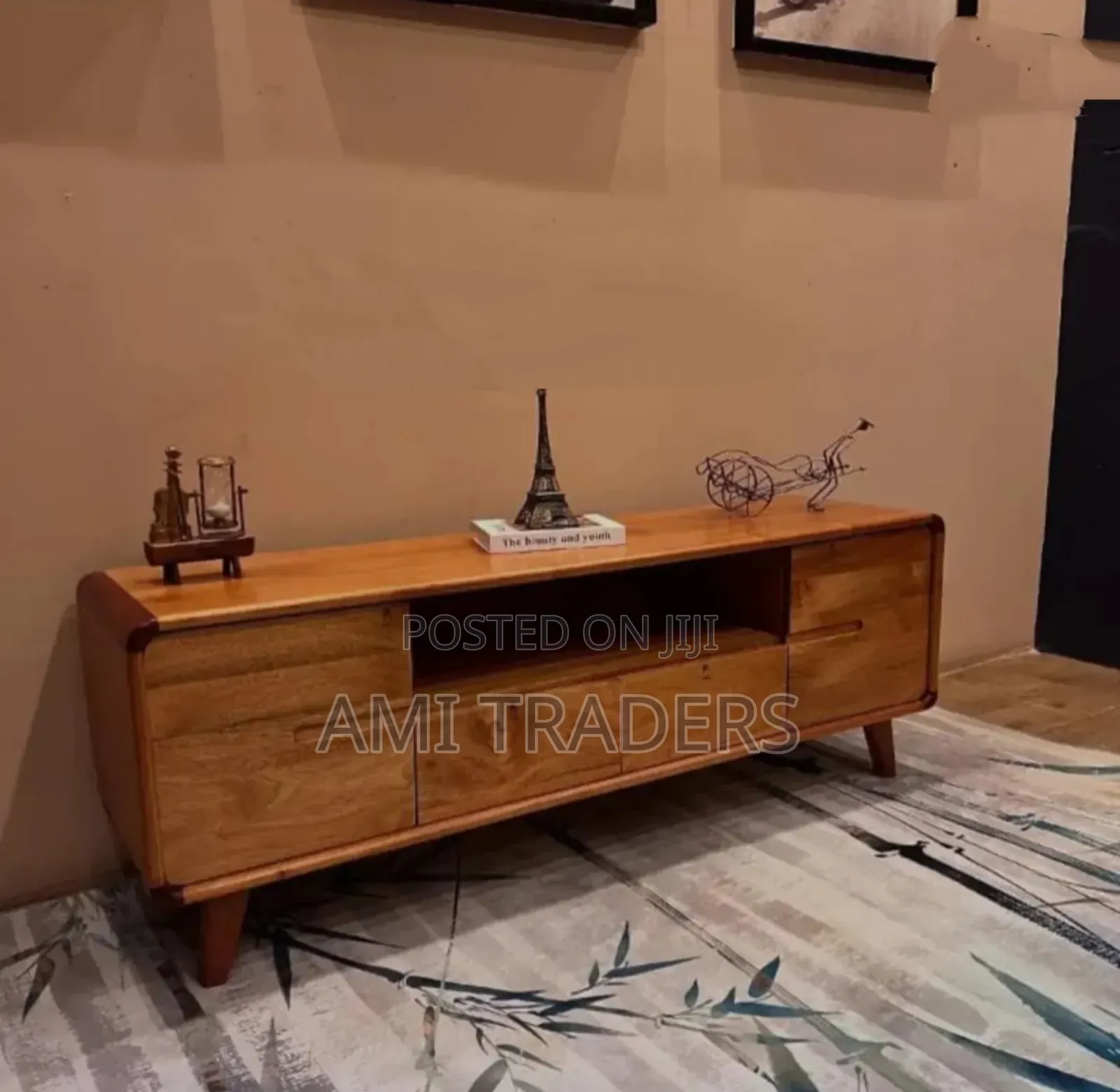 Mahogany Wood Tv Stand (6ft)