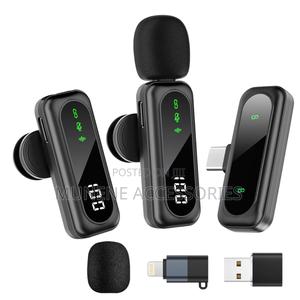 T20 Wireless Dual Lavalier Type C Microphone Noise Reduction, Battery - thumbnail 2