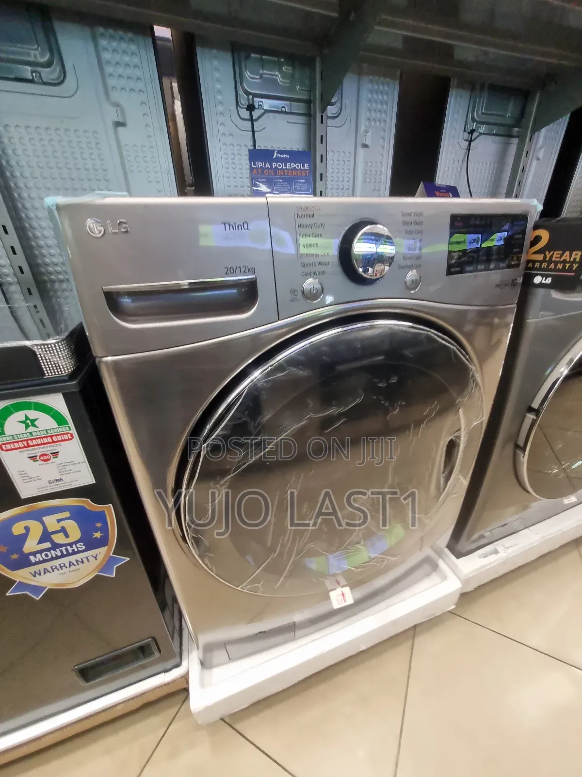 Lg 20kg/12kg | Front Load Washer/Dryer | Ai DDTM | Steamtm | Turbowash