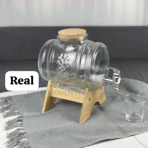 5l Horizontal Glass Drum Barrel Dispenser