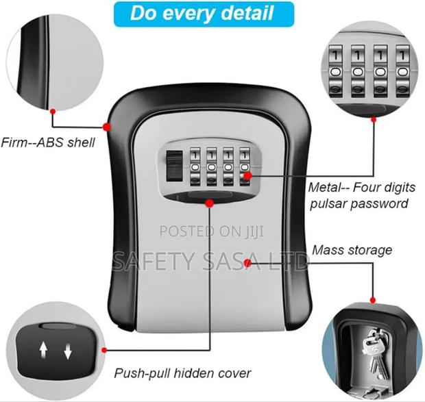 Wall Mounted Key Lock Safe Box - thumbnail 3