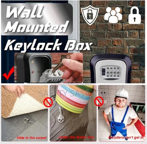 Wall Mounted Key Lock Safe Box - thumbnail 6