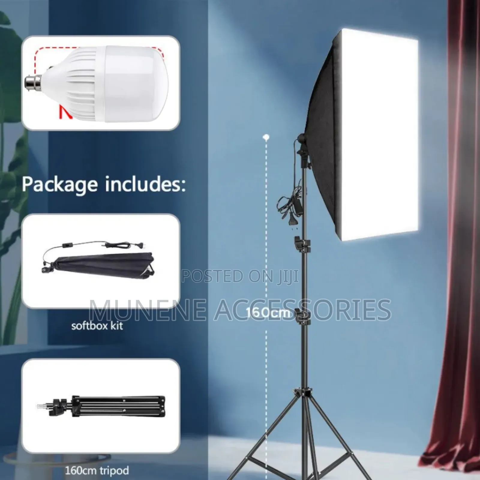 Professional Photography Lighting Softbox With Tripod for Photo Studio