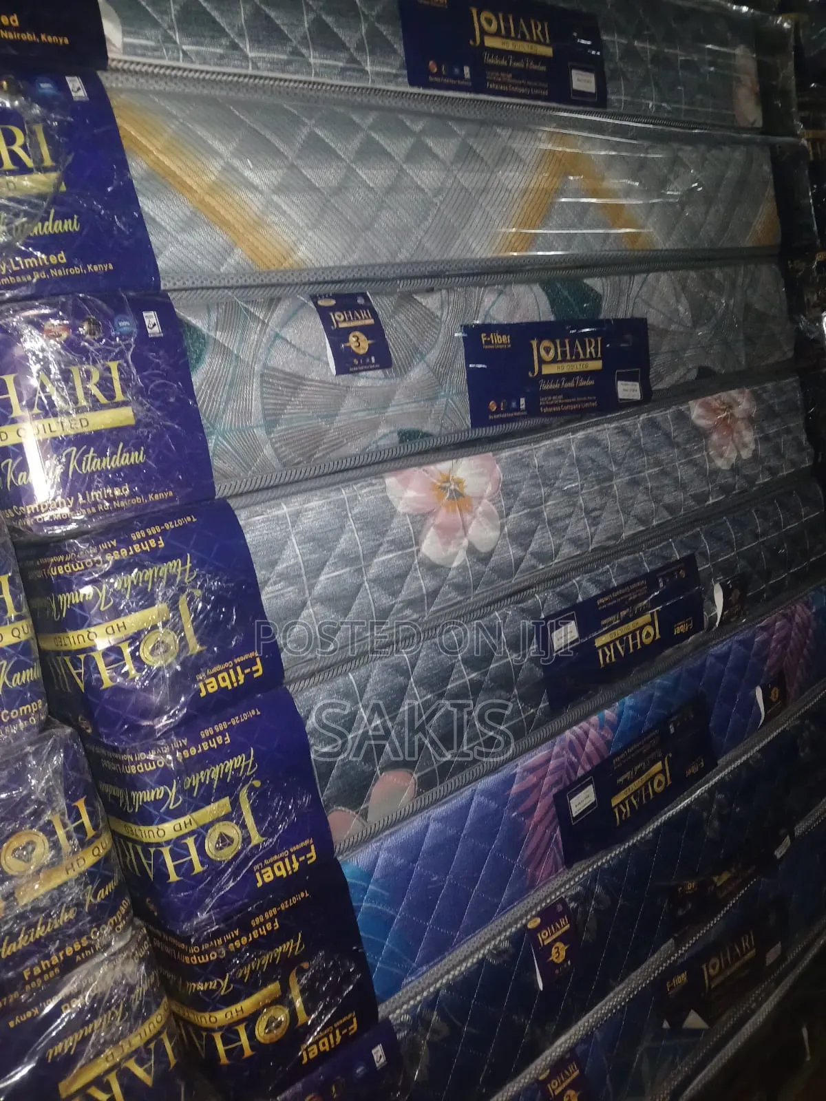Bae-matt! 5 X 6 X 8" Fiber Johari Quilted High Density Mattresses